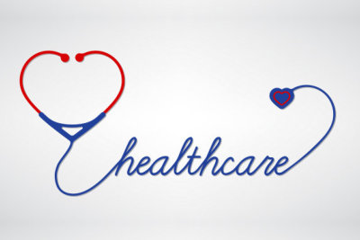 stethoscope with heart icon